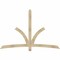 Ekena Millwork Davenport Rough Sawn Timber Gable Bracket, Douglas Fir, 84"W x 56"H x 2"D x 4"F, 16/12 Pitch GBW084X56X0204DAV00RDF - alternate 1